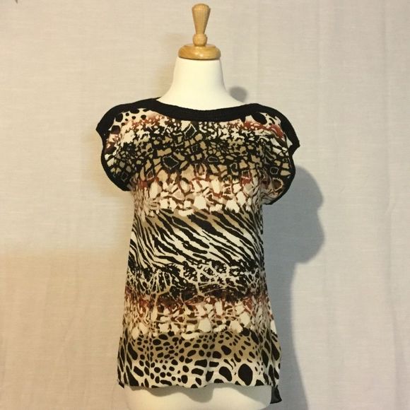 Dana Buchman Tops - Dana Buchman Resort Breeze Animal Print Top